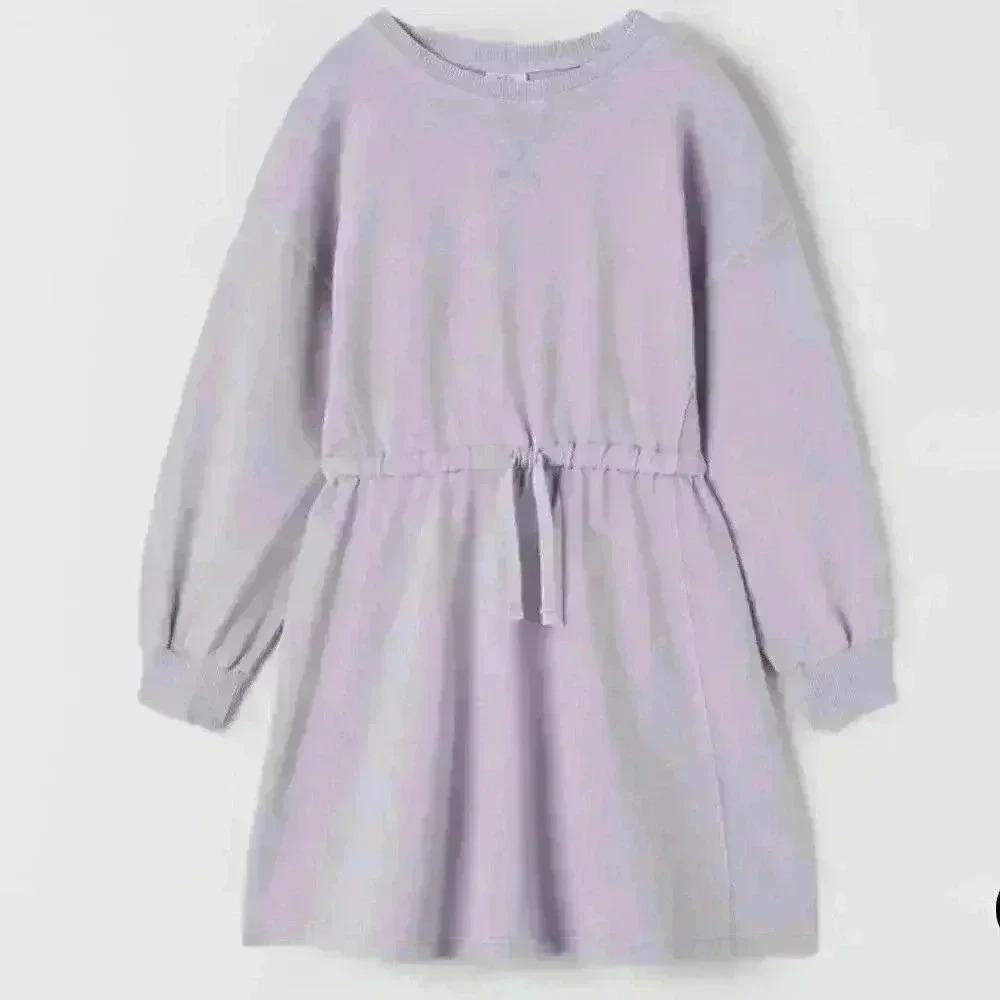 Zara Plush Dress With Drawsting